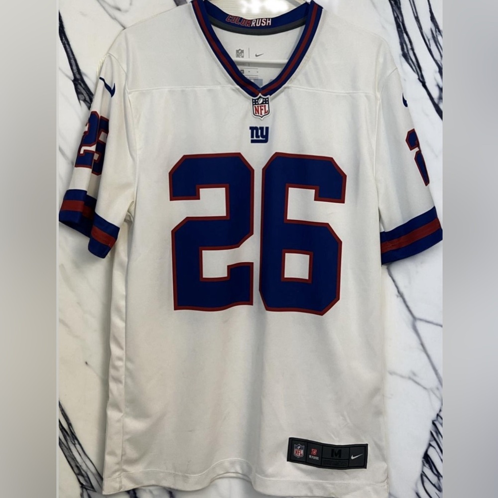 Men's New York Giants (NYG) Nike Saquon Barkley NFL Jersey